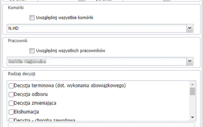 Podgląd okienka wydruku nowej decyzji w programie Podgląd okienka wydruku nowej decyzji w programie